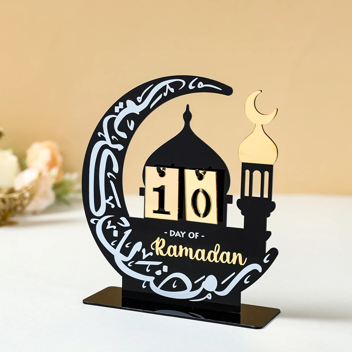 Acrylic Ramadan Countdown Calendar Ornaments Gifts Eid Mubarak Ramadan Decor For Home 2025 Kareem Islam Muslim Party Supplies