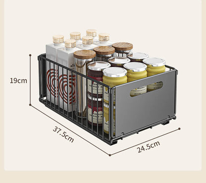 Kitchen Storage Rack Pull Out Cabinet Organizer Slide Drawer Storage Tray Seasoning Bottle Spice Storage Rack Kitchen Organizer