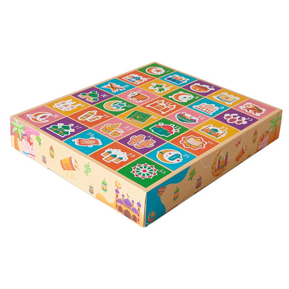 Eid Arrival Calendar Blind Box Mubarak Muslim New Year Party Candy Chocolate Box Gift Packaging  Happy Eid Mubarak Party Decor