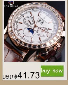 Forsining 349 Luxury Hot Sale skeleton hollow fashion mechanical hand wind men male business Wrist Watch Relogio wholesale