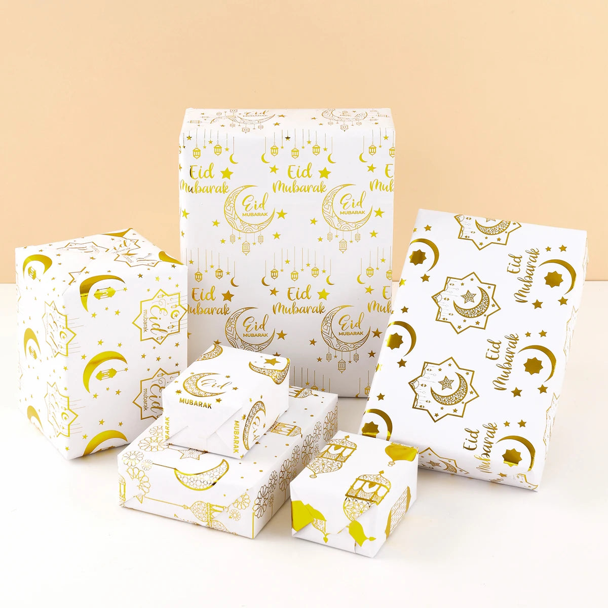 Eid Mubarak Gift Wrapping Paper Ramadan Decoration 2025 Eid Wrapping Paper Ramadan Kareem Islamic Muslim Party Eid Al Adha Gifts