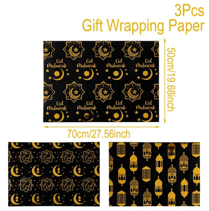 Eid Mubarak Gift Wrapping Paper Ramadan Decoration 2025 Eid Wrapping Paper Ramadan Kareem Islamic Muslim Party Eid Al Adha Gifts