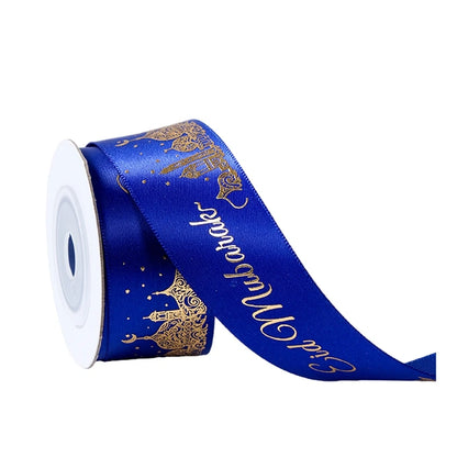 Eid Mubarak Ribbons Gift Wrap Satin Ribbon Ramadan Decor 2025 For Home Ramadan Kareem Islamic Muslim Party Eid Al Adha Gifts