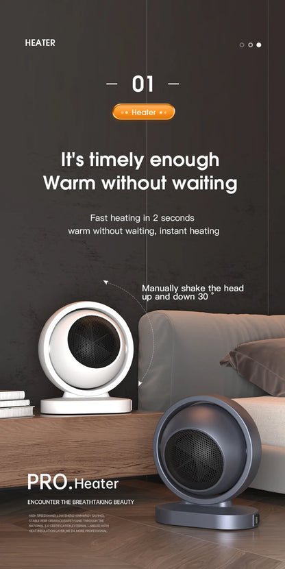 Household Electric Heater Bedroom Winter Smart Heater Home Heating Energy Saving Safe Portable Long-Lasting Heat Preservation