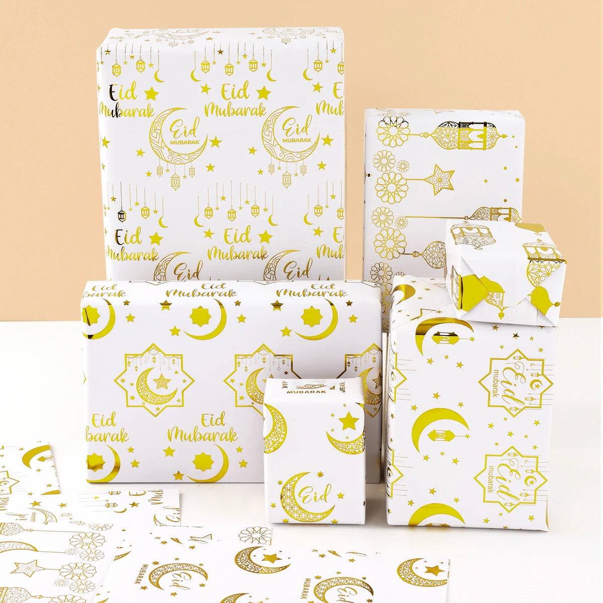 Eid Mubarak Gift Wrapping Paper Ramadan Decoration 2025 Eid Wrapping Paper Ramadan Kareem Islamic Muslim Party Eid Al Adha Gifts