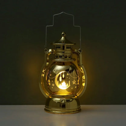 Eid Mubarak LED Lantern Ramadan Kareem Decoration 2025 Home Decor Islamic Muslim Party Supply Ramadan Mubarak Eid Al-Fitr Light