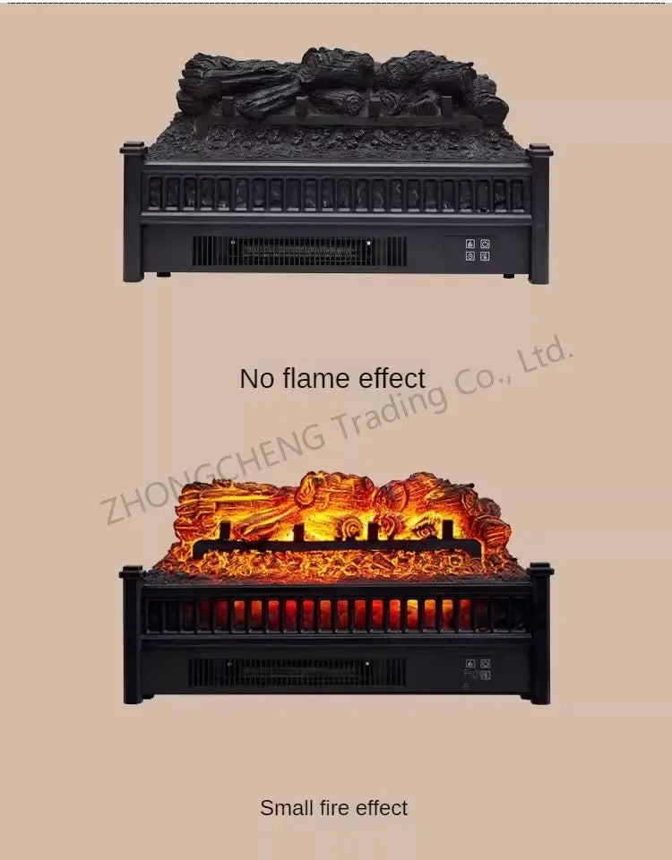 Mobile Electric Fireplace Simulation Flame Home Heater Decoration New American Charcoal Basin Fireplace Core Homestay Villa