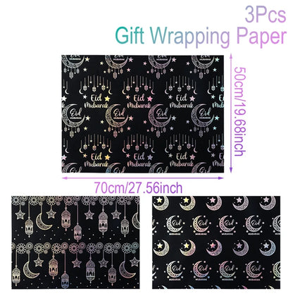 Eid Mubarak Gift Wrapping Paper Ramadan Decoration 2025 Eid Wrapping Paper Ramadan Kareem Islamic Muslim Party Eid Al Adha Gifts