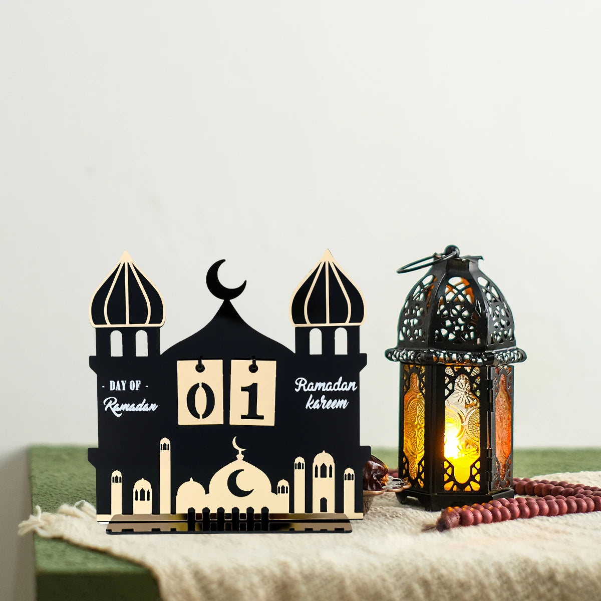 Acrylic Ramadan Countdown Calendar Ornaments Gifts Eid Mubarak Ramadan Decor For Home 2025 Kareem Islam Muslim Party Supplies