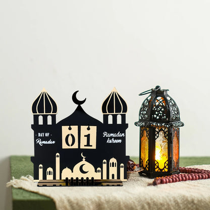 Acrylic Ramadan Countdown Calendar Ornaments Gifts Eid Mubarak Ramadan Decor For Home 2025 Kareem Islam Muslim Party Supplies