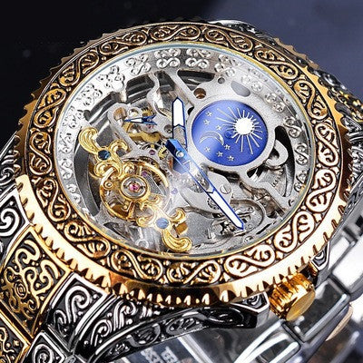 European And American Style Men's Fashion Hollow Retro Carving