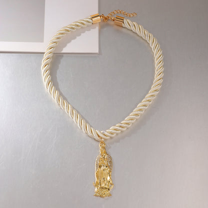 Necklace Rope Female Pendant Hanging Rope Gold Pendant Rope Short Female