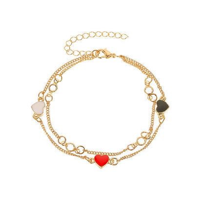 French Retro Double-layer Bracelet For Women