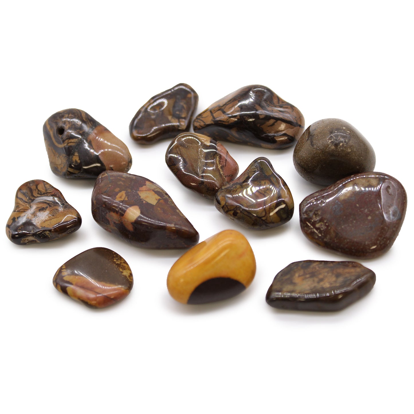 12x Medium African Tumble Stones - Picture Nguni (SHOPIFI)