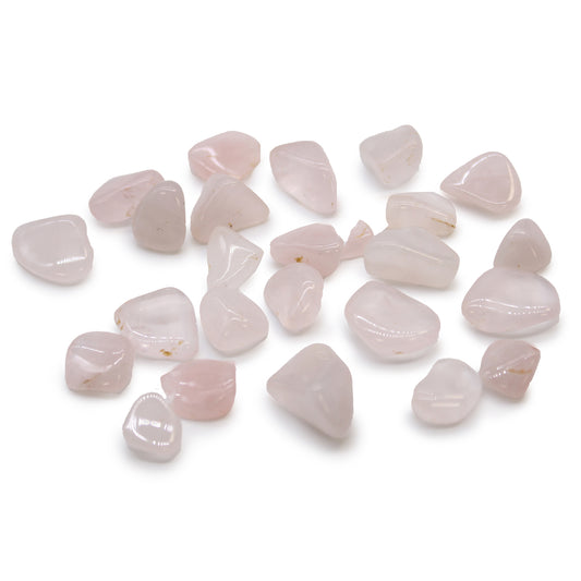 24x Small African Tumble Stones - Rose Quartz (SHOPIFI)