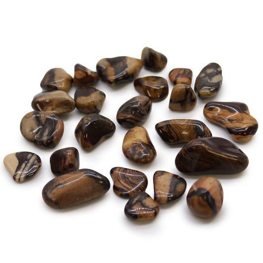 24x Small African Tumble Stones - Picture Nguni (SHOPIFI)