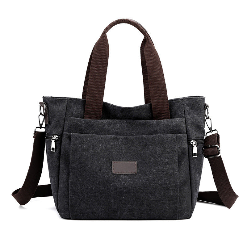 Shoulder Travel Canva Retro Messenger Female Bag