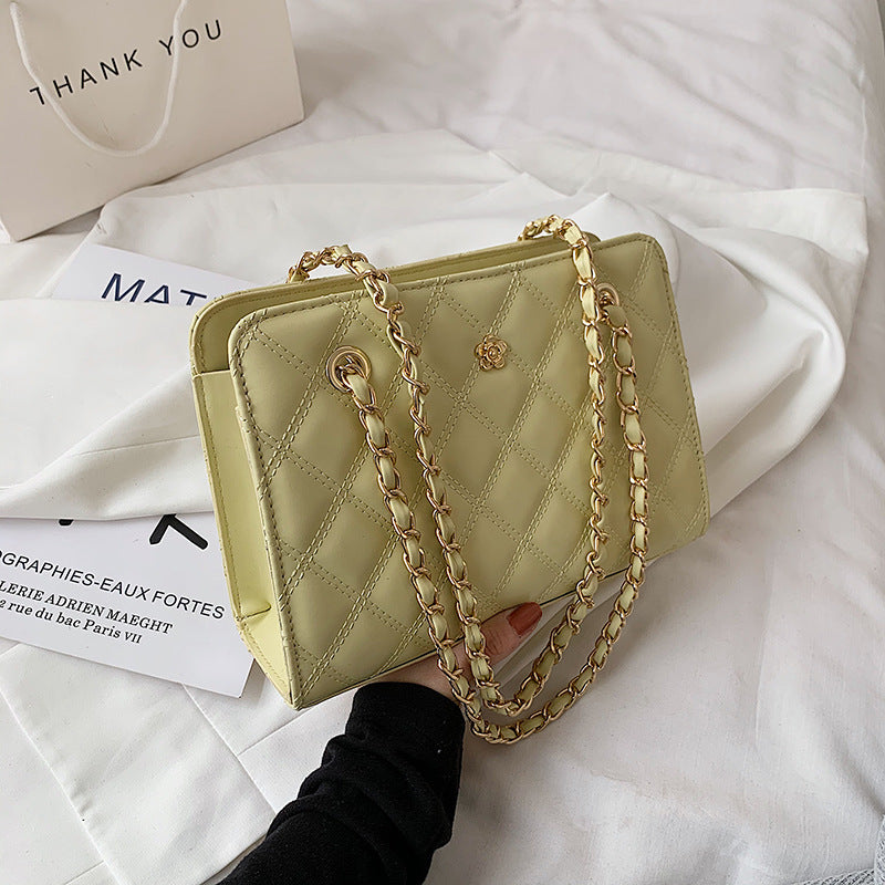 Lingge Chain Bag Fashion Messenger Shoulder