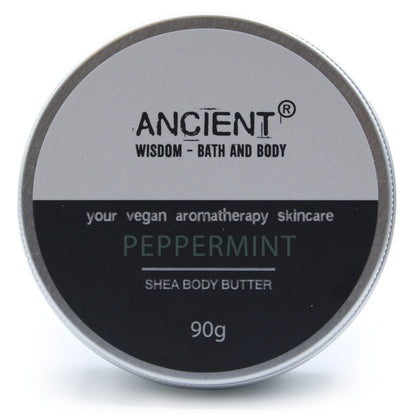 Aromatherapy Shea Body Butter 90g - Peppermint