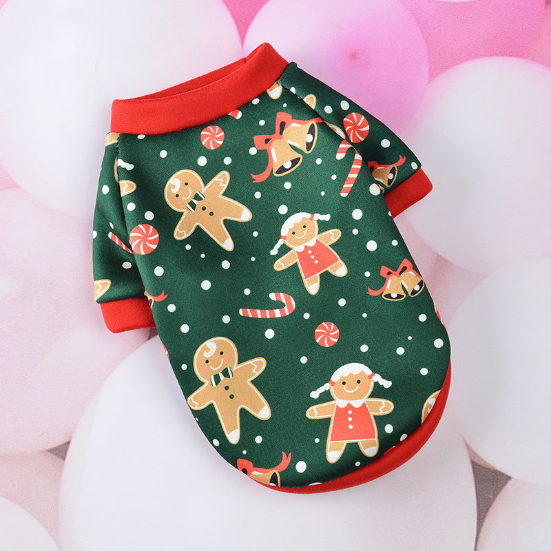 Christmas Dog Clothes Cartoon Pet Supplies