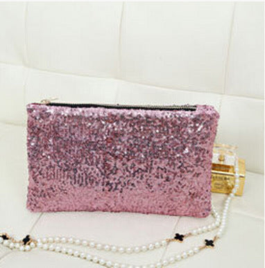 New Women's Sequins Fashion All-match Leopard Print Bag