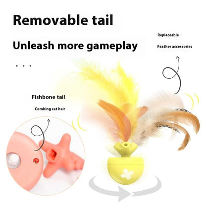 Pets Cat Toys Fishbone Rolling Ball USB Electric Cat Teasing Ball Pet Products