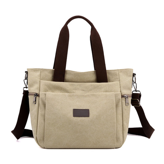 Shoulder Travel Canva Retro Messenger Female Bag