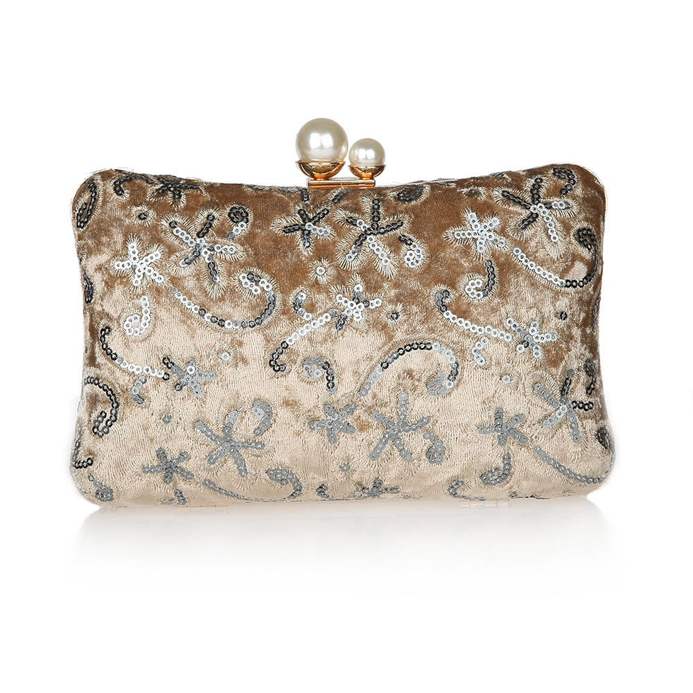 Fashion Sequin Retro Banquet Clutch