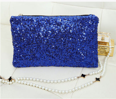 New Women's Sequins Fashion All-match Leopard Print Bag