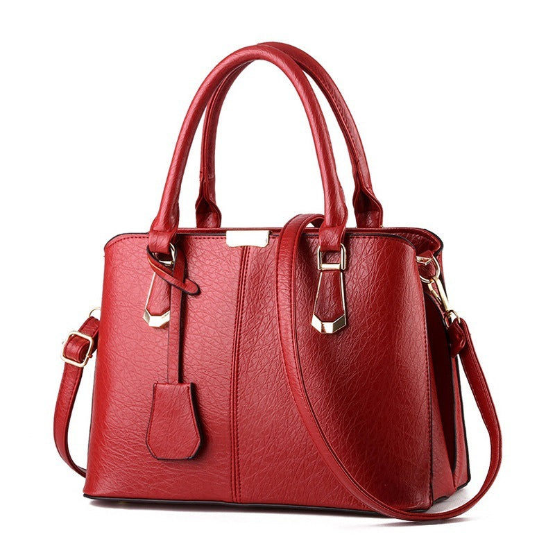 Solid Color Fashion Ladies Handbag Large Capacity