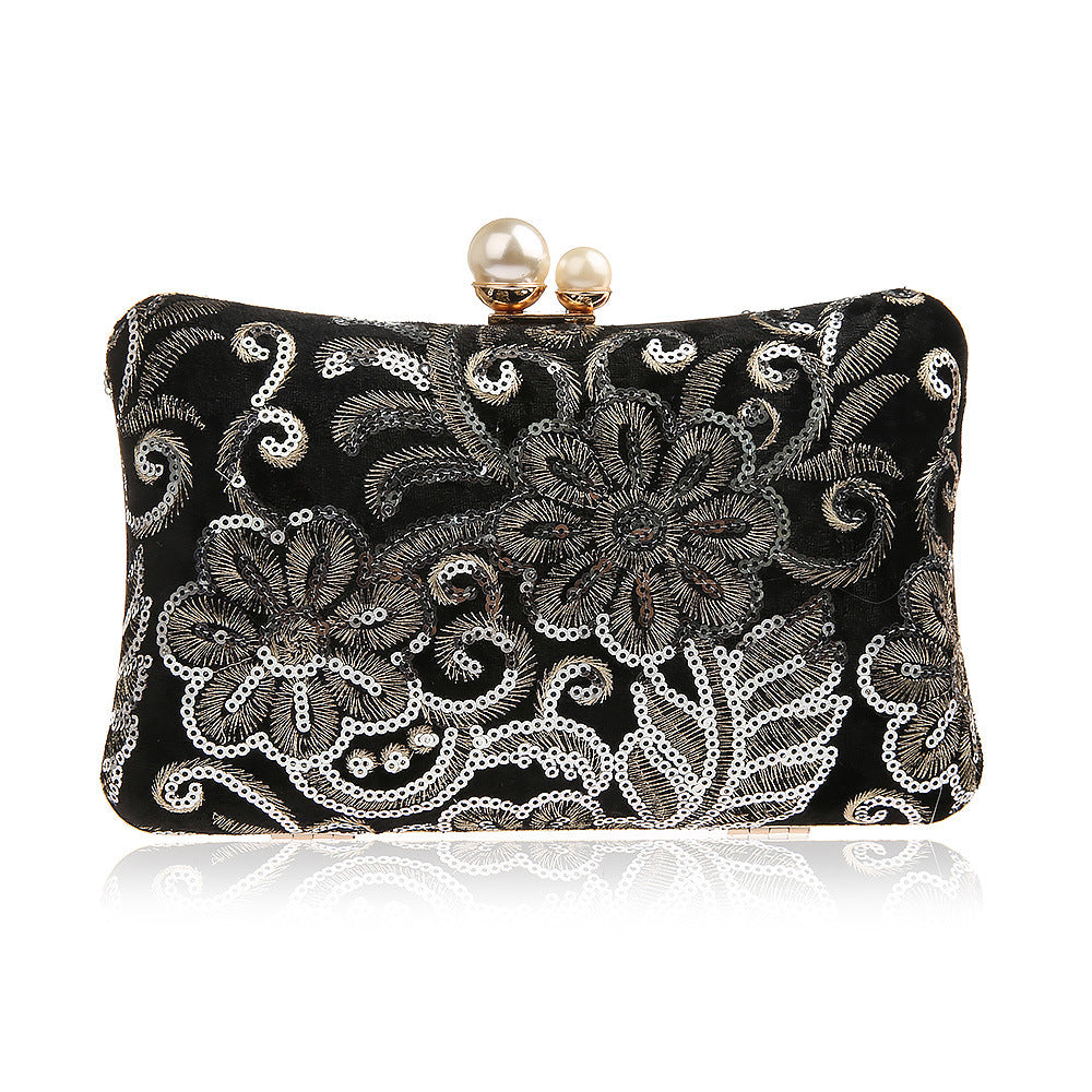 Fashion Sequin Retro Banquet Clutch