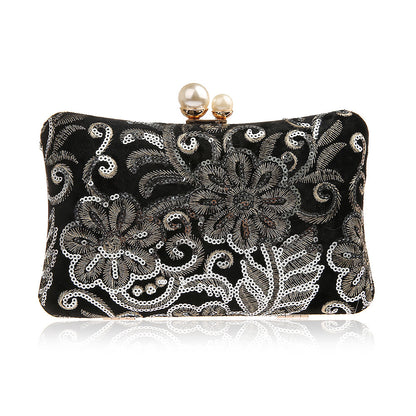 Fashion Sequin Retro Banquet Clutch