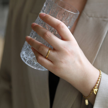 Glossy Cute Little Ring Love