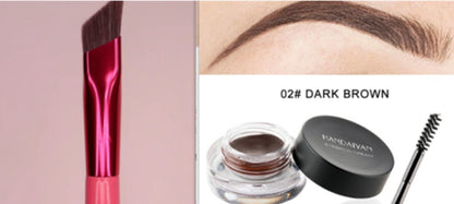 Waterproof And Not Easy To Fade Vignetting Color Eyebrow Dyeing Cream Set