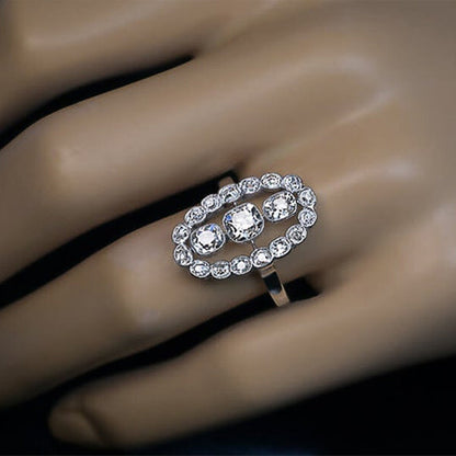 Women's Fashion And Luxury Inlaid Zircon Ring