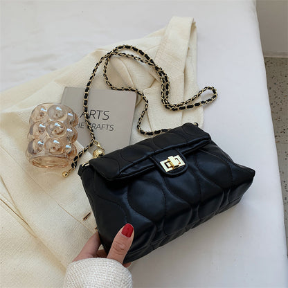 Fashion Embroidery Thread Chain Bag Ins Small Square Bag