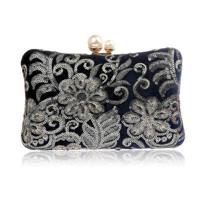 Fashion Sequin Retro Banquet Clutch