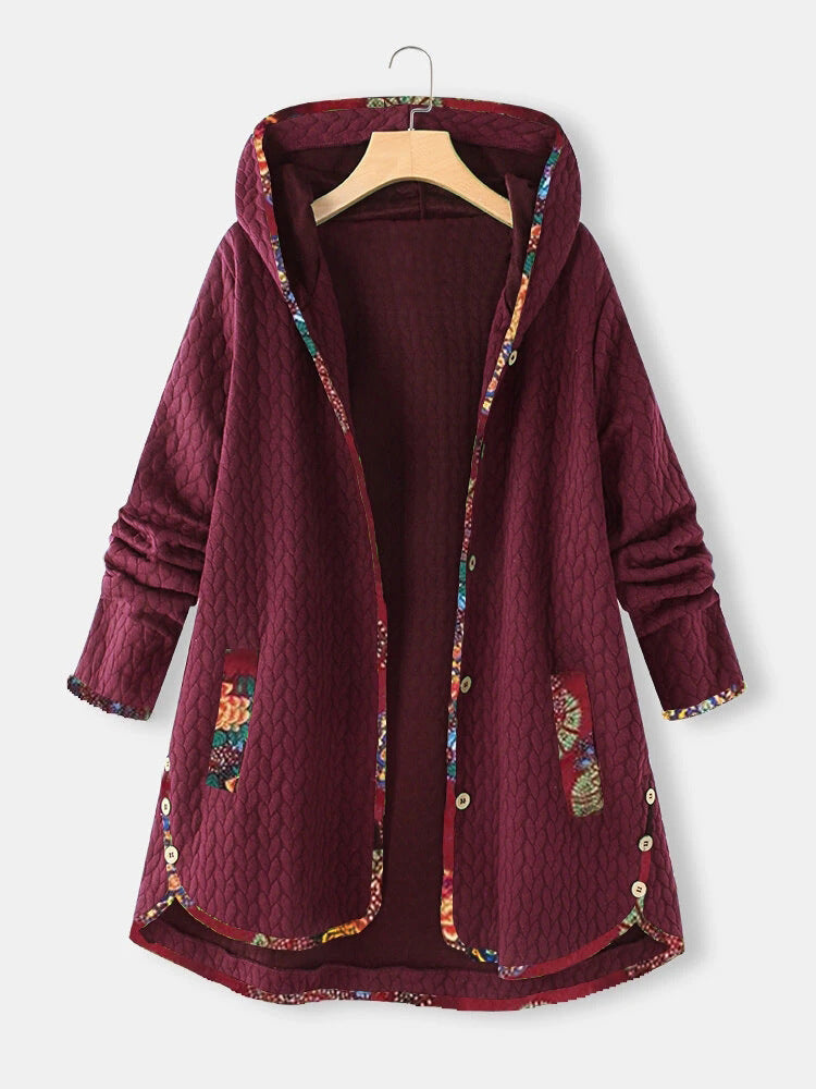 Winter New Fashion Printed Solid Color Jacket