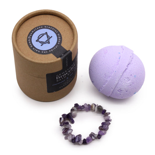 Amethyst Gem Bracelet Bath Ball