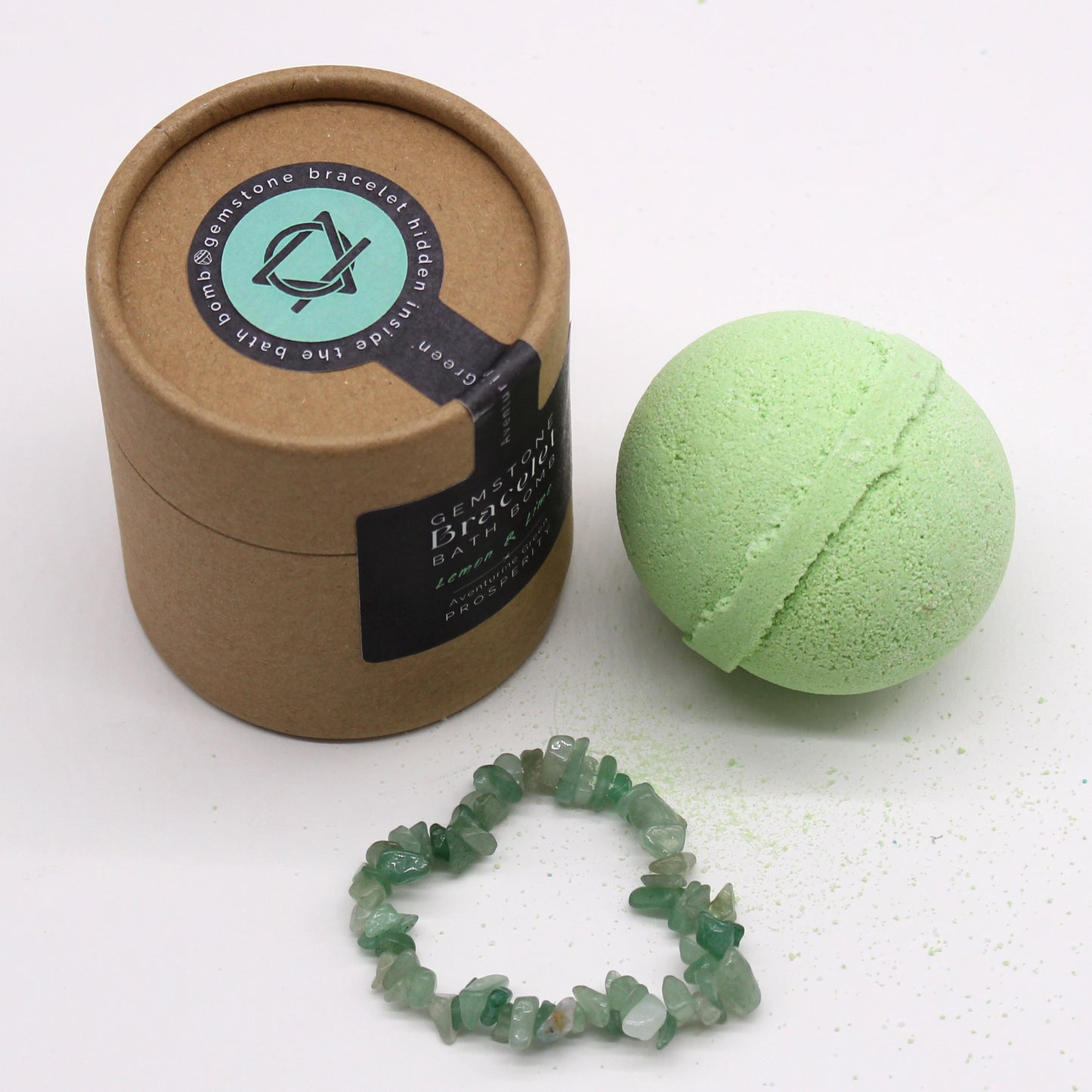 Green Aventurine Gem Bracelet Bath Ball