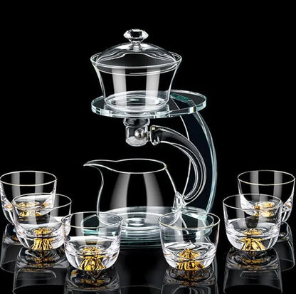 Automatic Glass Lazy Tea Maker Set